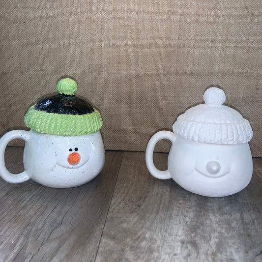 Snowman Cup with Lid